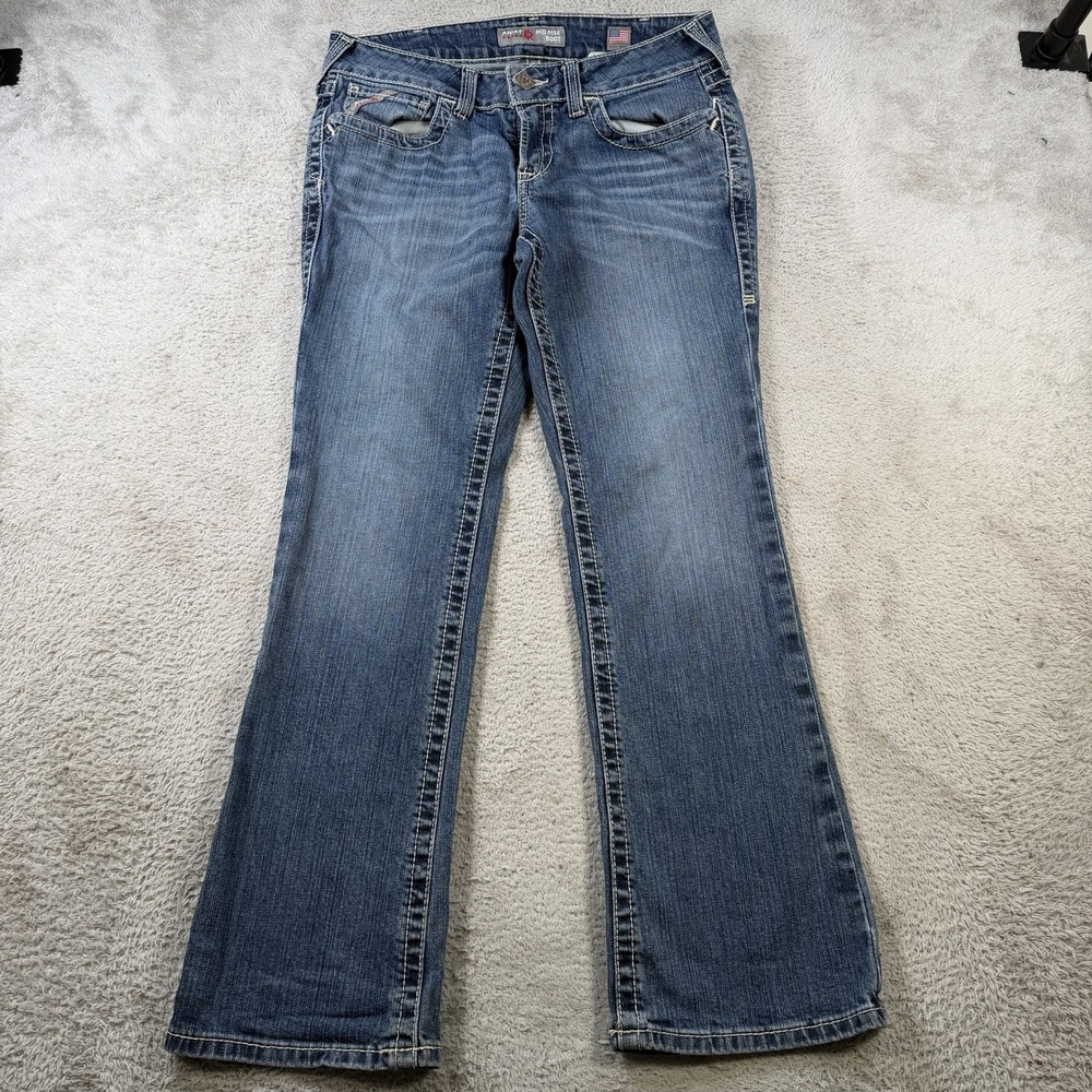 Ariat FR Jeans Womens 29S (Fit 30x30) Mid Rise Boot Flame Resistant Work Denim